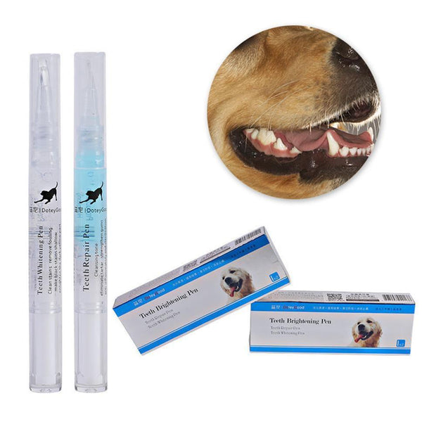 1PC Pet Dogs Cats Teeth Cleaning Kit Tartar Dental Stone Cleaning Pen 2 Pcs/lot And Stainless Steel Scraper Pet Supplies New Hot