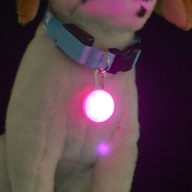 1 Pcs Pet Dog Cat LED Collar Pendant Night Safety Flashing 5 Color Luminous Collar Pendant For Pet Drop shipping