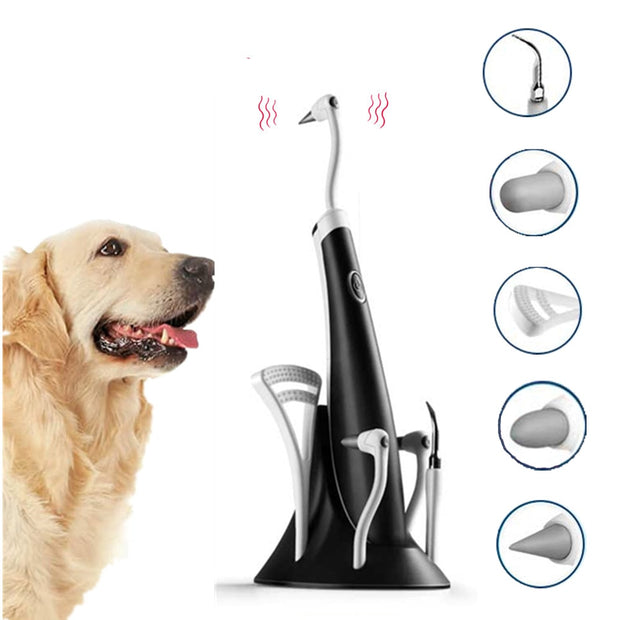 Electric Dog Teeth Cleaning Plaque Remover Pet Teeth Repairing Kit Teeth Stain Calculus Tartar Removal Polisher Pet Grooming
