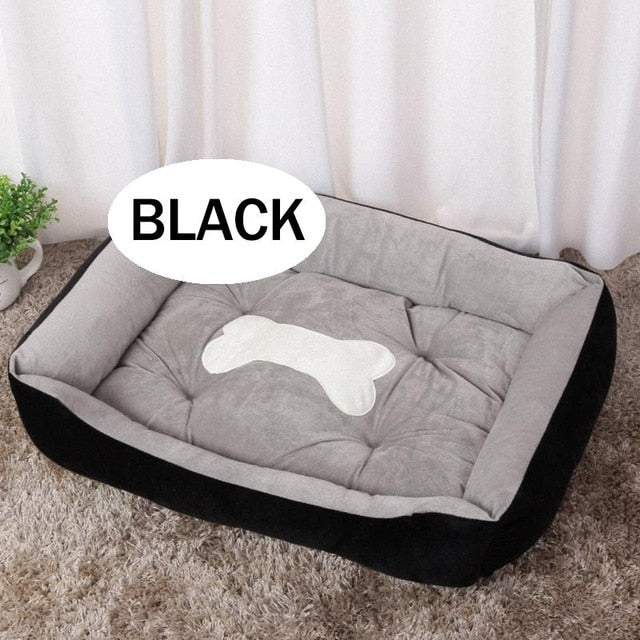 Bone Pet Bed Warm Pet bed linen For Small Medium Large Dog Soft Pet Bed For Dogs Washable House For Cat Puppy Cotton Kennel Wash