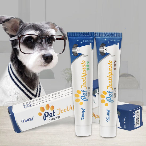 Pet Toothpaste Pet Teeth Oral Cleaning Tool Dental Care Supplies for Cats Dogs Puppy Kitten Freshing Breath Removing Food Debris