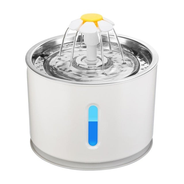 Pet Dog Cat Bowl Automatic Fountain Electric Water Feeder Dispenser Container With LED Water Level Display For Dogs Cats Drink