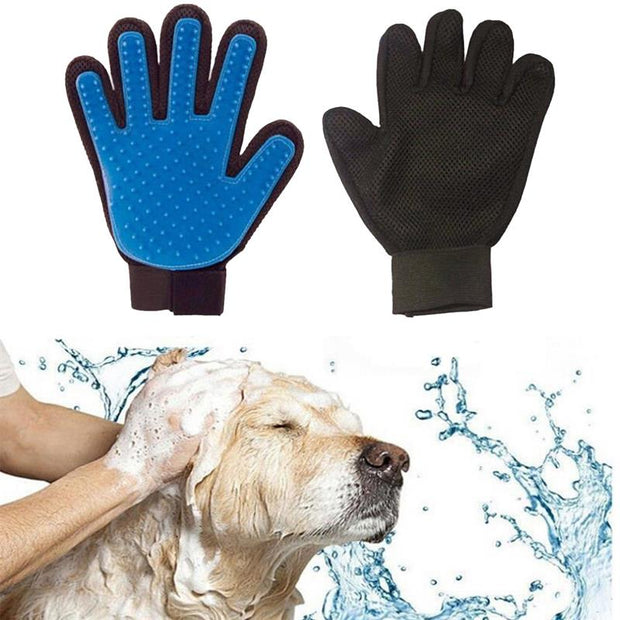 1Pcs Pet Dog Cat Grooming Deshedding Brush Silicone Pet Hair Removal Bath Cleaner Massage Glove Comb Promote Blood Circulation
