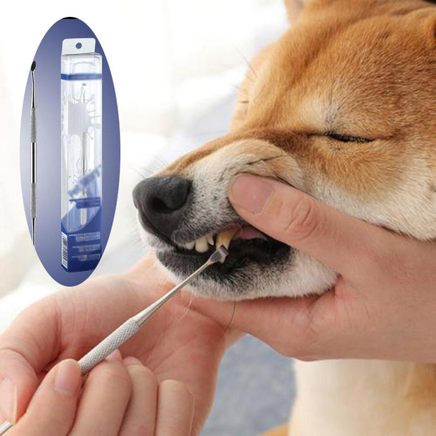 Pets Teeth Cleaning Tools Double Sided Dogs Cats Tartar Remover Dental Stones Stainless Steel Scraper Pet Supplies 30