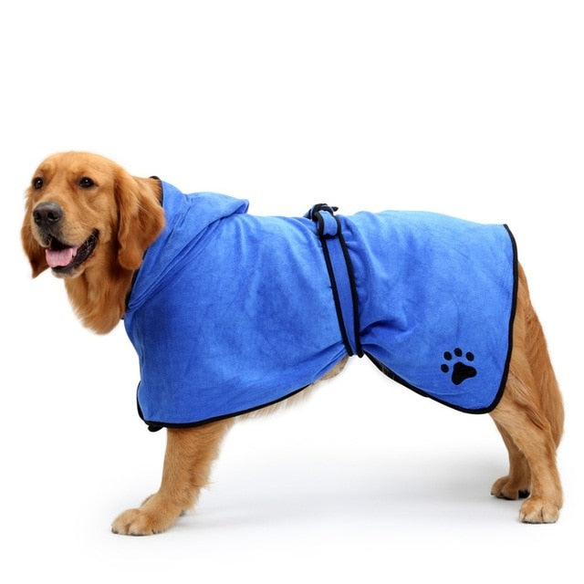 Pet Dog Towel Super Absorbent Dog Bathrobe Microfiber Bath Towels Quick-Drying Cat Bath Towel