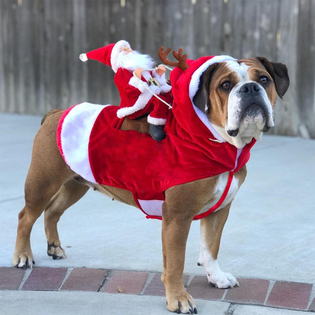 HobbyLane Pet Santa Claus Dog Christmas Costume Party Clothes Dress Clothes for Large Dogs Small Cat Clothes Pet Clothes