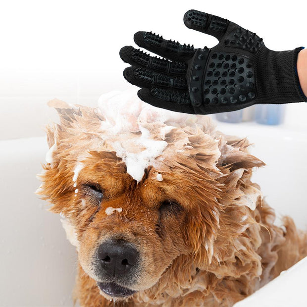 Pet Grooming Gloves Bath Massage Thickened Scratch Resistant Cats Dogs Floating Hair Removing Gloves