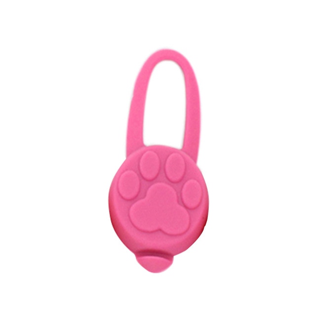 Silicone Rubber LED Pet Collar Lights Night Safety Dog Cat Collar Glowing Luminous Pendant