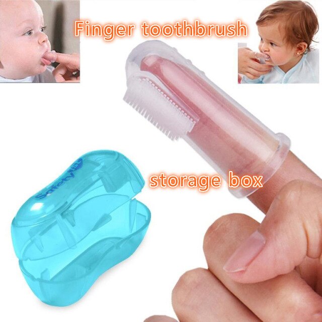 Ultra soft finger brush Dog toothbrush storage box bad breath dental care tartar Pet Dog cat cleaning Pets supplies dog toys NEW