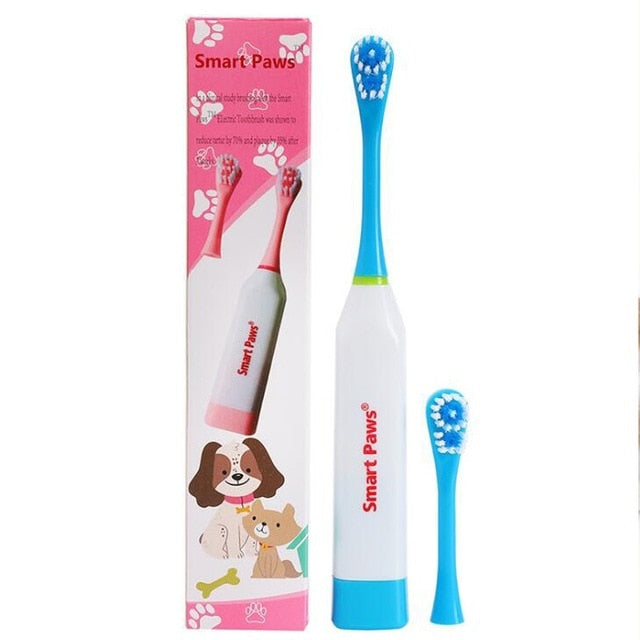 Electric Pet Dog Tooth Brush Cleaning Dogs Teeth with Non-slip Handle Perfect Teeth Care for Pet Dog Oral Health Products