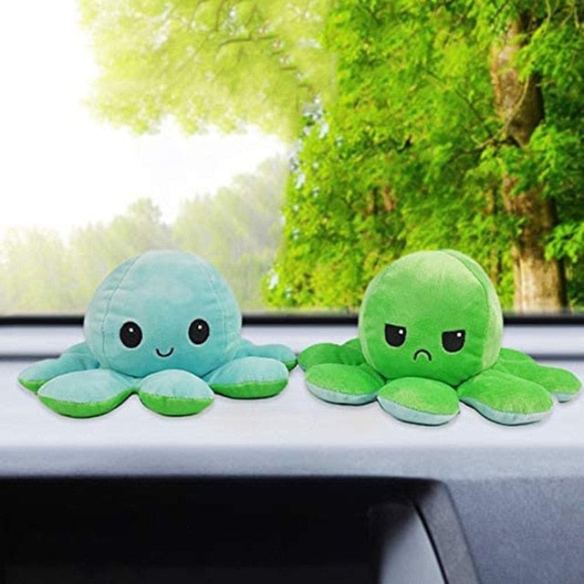 Reversible Flip Octopus Stuffed Plush Doll Soft Simulation Reversible Plush Toy Color Chapter Plush Doll Filled Plush Child Toy