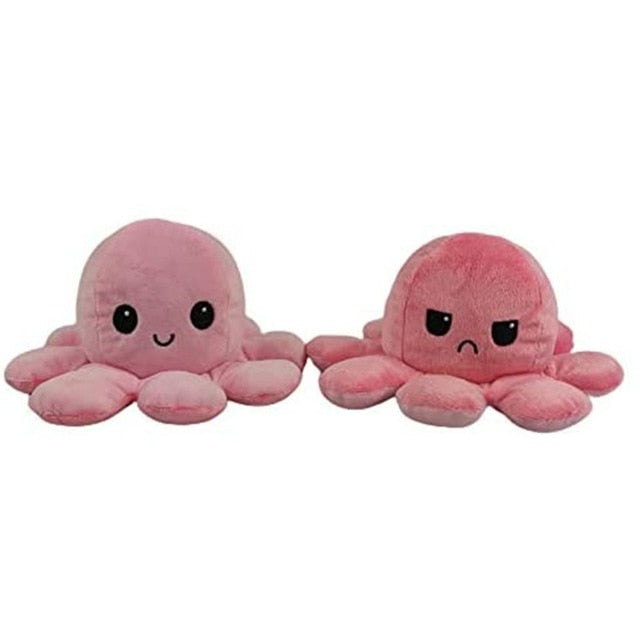 Reversible Flip Octopus Stuffed Plush Doll Soft Simulation Reversible Plush Toy Color Chapter Plush Doll Filled Plush Child Toy