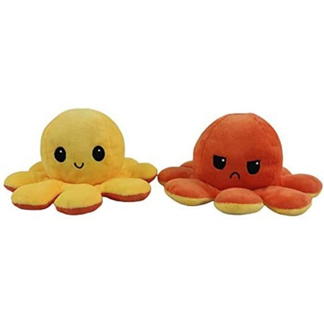 Reversible Flip Octopus Stuffed Plush Doll Soft Simulation Reversible Plush Toy Color Chapter Plush Doll Filled Plush Child Toy